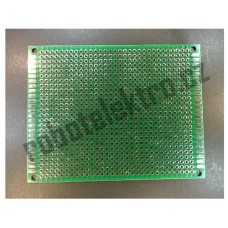 Plošný spoj, univerzální 90x70mm 2S, prokovený